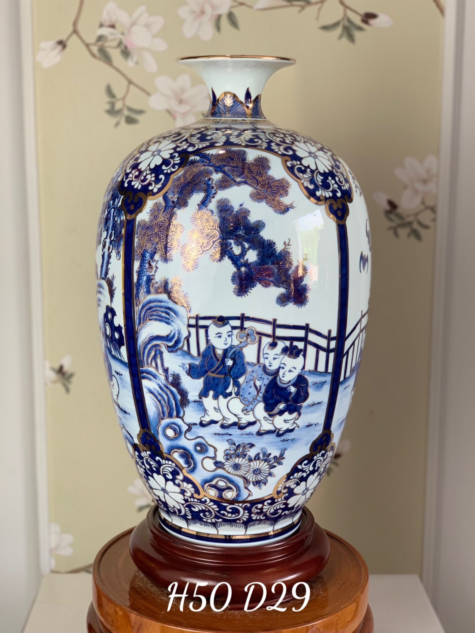 BÌNH HÚT LỘC SƠN THUỶ DÁNG BÍ 50CM 