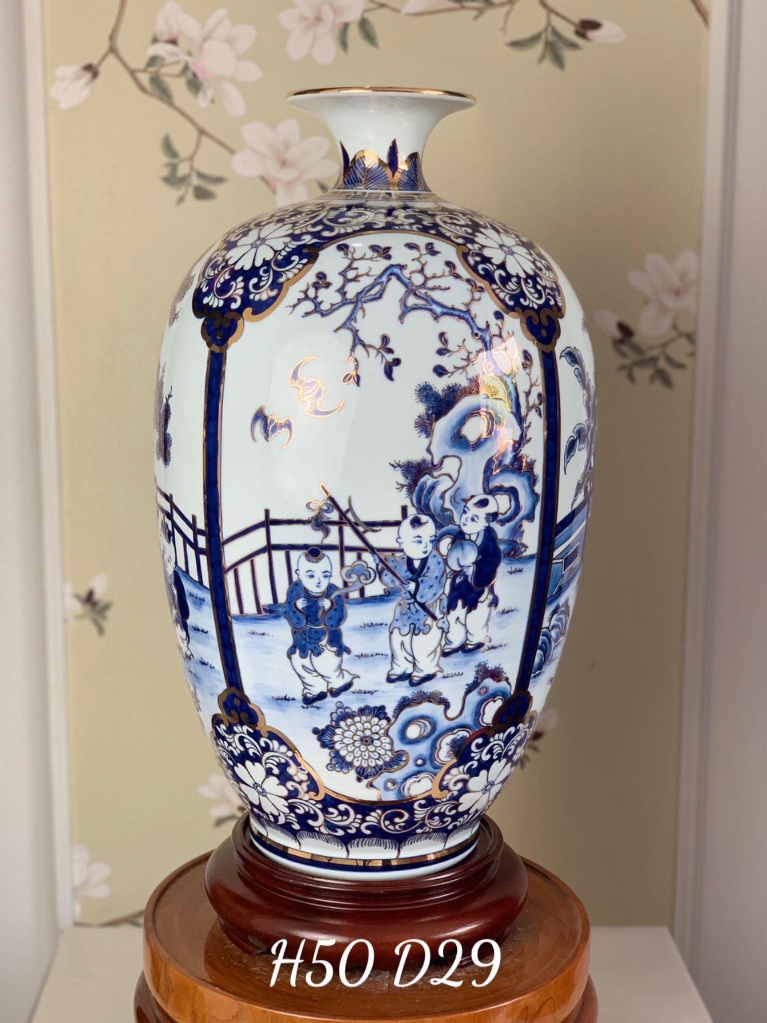  BÌNH HÚT LỘC SƠN THUỶ DÁNG BÍ 50CM 