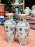  ĐÔI LỘC BÌNH MEN RẠ LONG PHƯỢNG 65CM (2BÌNH) 