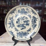  ĐĨA CẢNH PHONG THUỶ MEN TRÀM HOẠ TIẾT PHI 35CM 