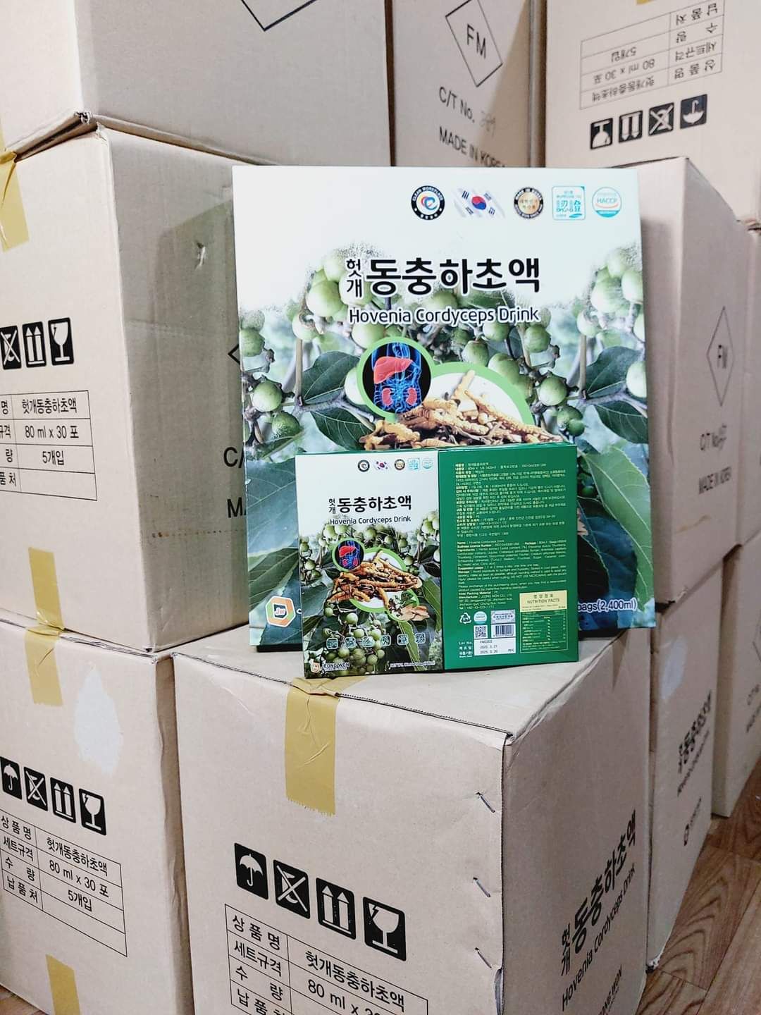  [HÀNG CHÍNH HÃNG HÀN QUỐC] Nước bổ mát gan, giải rượu Hovienia Cordyceps Drink 