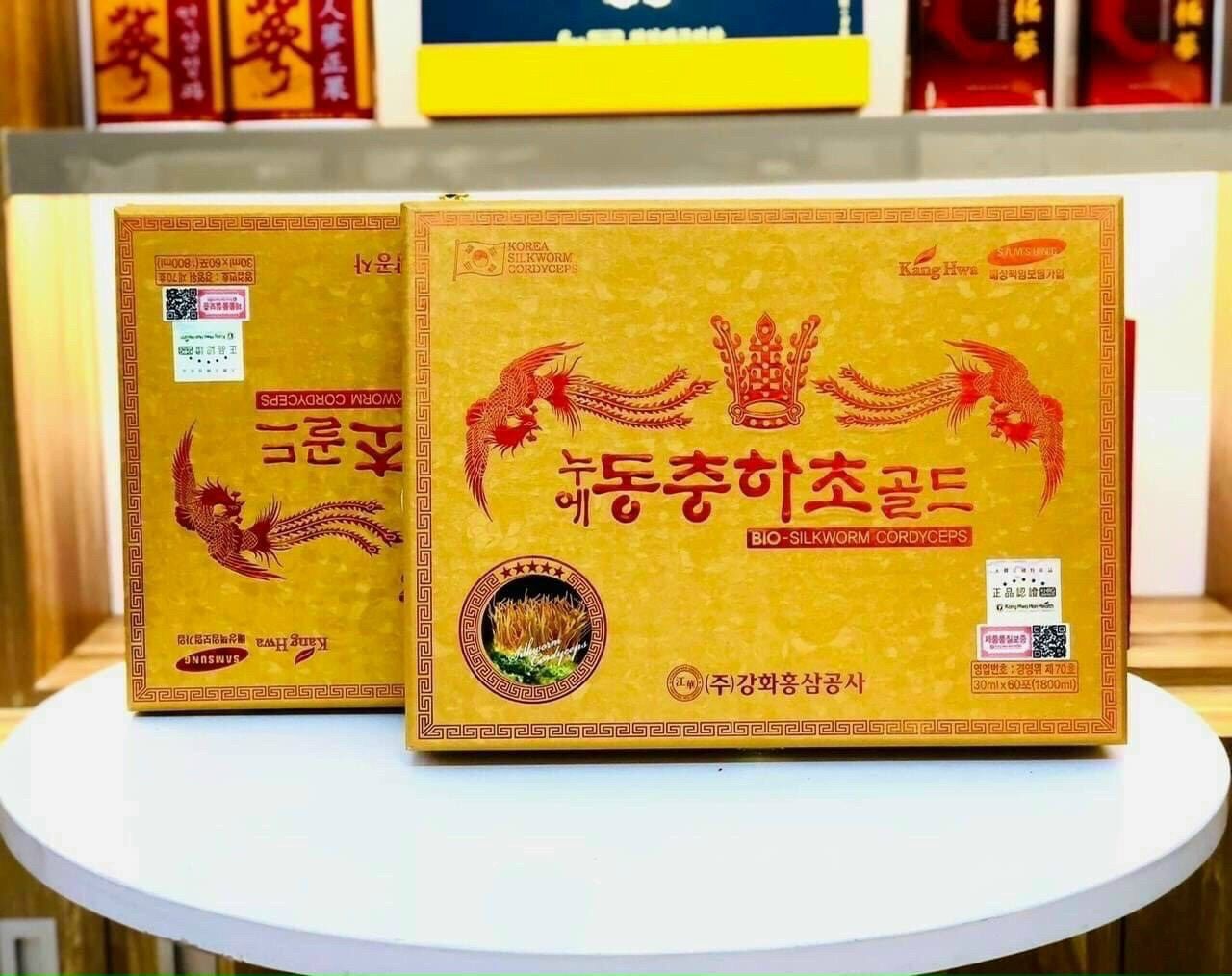  {NHẬP KHẨU HÀN QUỐC] ĐÔNG TRÙNG HẠ THẢO NƯỚC GỖ VÀNG KANGWHA 