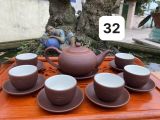  BỘ ẤM CHÉN SA TỬ BÁT TRÀNG DÁNG CHUÔNG ( NHIỀU MẪU) 
