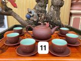  [BÁT TRÀNG] BỘ ẤM CHÉN MEN SA TỬ DÁNG CHUÔNG (NHIỀU MẪU) 