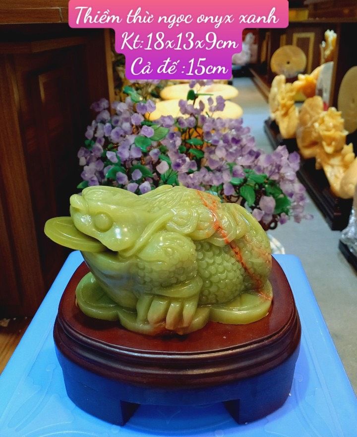  THIỀM THỪ NGỌC ONYX XANH 