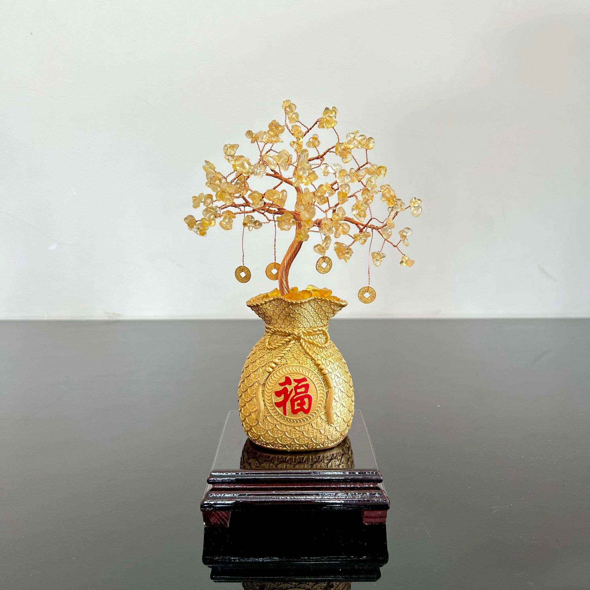  [ĐỒ PHONG THUỶ] TÚI TIỀN TÀI LỘC (25CM) 