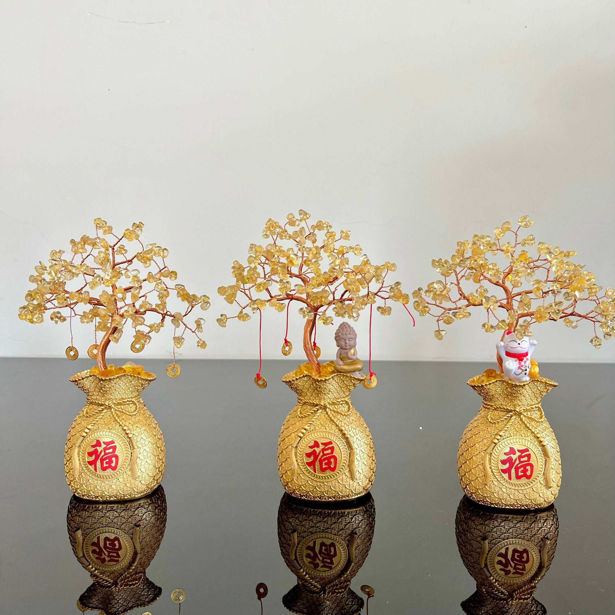  [ĐỒ PHONG THUỶ] TÚI TIỀN TÀI LỘC (25CM) 
