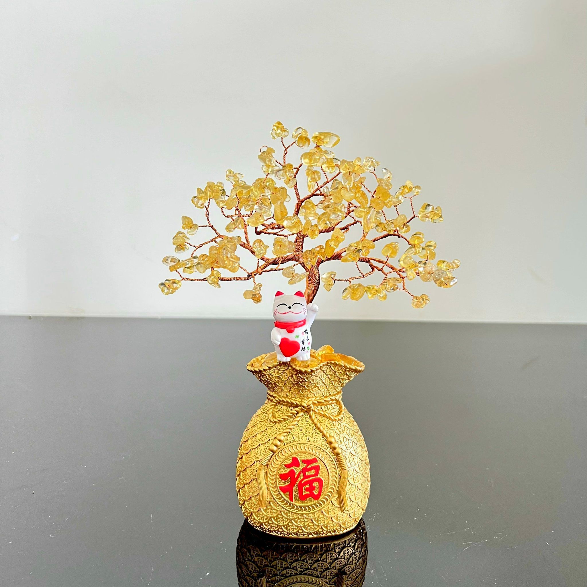  [ĐỒ PHONG THUỶ] TÚI TIỀN TÀI LỘC (25CM) 