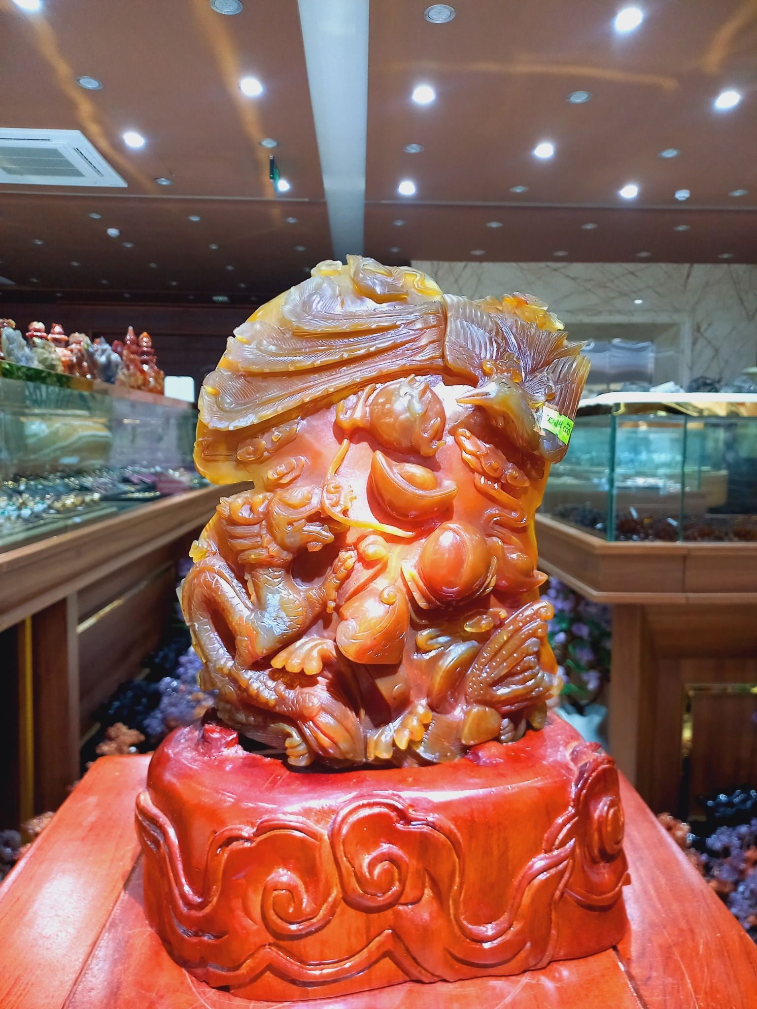  [PHONG THUỶ] TÁC PHẨM LONG PHỤNG SUM VẦY NGỌC MÃ NÃO 