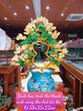  BÌNH HOA TINH THỂ THẠCH ANH VÀNG THU HÚT TÀI LỘC 