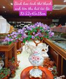 BÌNH HOA TINH THỂ THẠCH ANH TÍM THU HÚT TÀI LỘC 