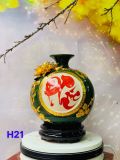  BÌNH HÚT LỘC CHỮ PHÚC DÁT VÀNG CAO 28CM PHI 25 