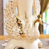  BÌNH HOA CON CÔNG VẼ VÀNG SANG TRỌNG 