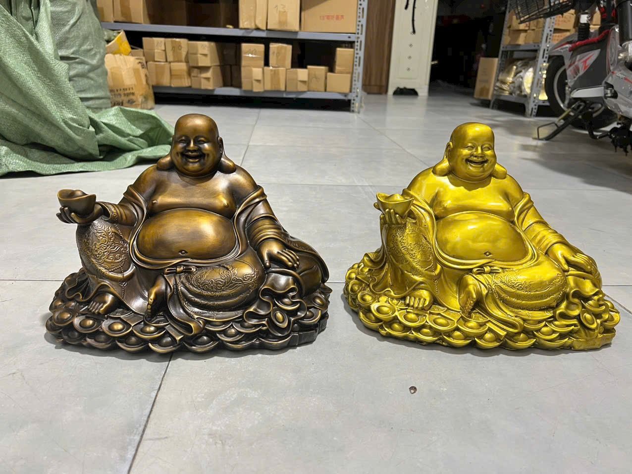  TƯỢNG DI LẶC BẰNG ĐỒNG (SIZE 20x27) 