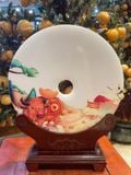 ĐỒNG TÂM NGỌC ONYX TRẮNG 12 CON GIÁP (KÈM ĐẾ) NHIỀU MẪU 