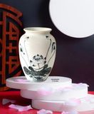  BÌNH HOA VẼ SEN TRÀM 