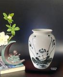  BÌNH HOA VẼ SEN TRÀM 