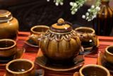  BỘ ẤM CHÉN BÁT TRÀNG MEN HỔ PHÁCH CAO CẤP 