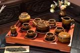  BỘ ẤM CHÉN BÁT TRÀNG MEN HỔ PHÁCH 