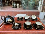  BỘ ẤM CHÉN MEN HOẢ BIẾN VẼ VÀNG VINH HOA PHÚ QUÝ 