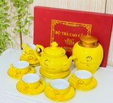  BỘ ẤM CHÉN LƯU NIỆM CHỦ TỊCH NGUYỄN PHÚ TRỌNG (KÈM HỘP TRÀ) 
