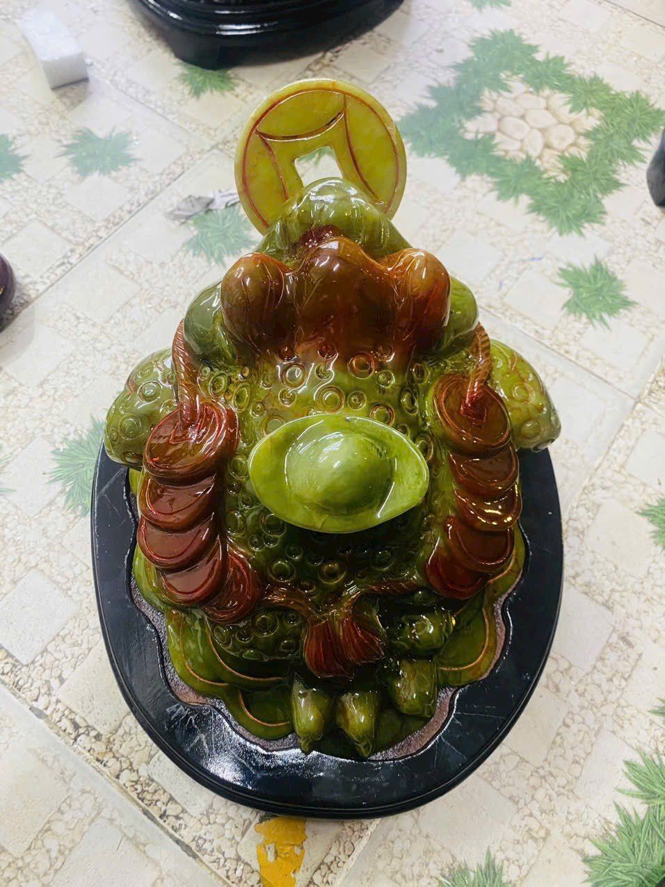  [TƯỢNG PHONG THUỶ] THIỀM THỪ NGỌC Sepentine (cao22cm) 