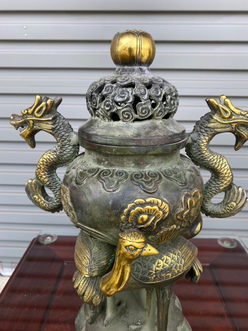  Lư  Tam  Hạc  Quai  Rồng 