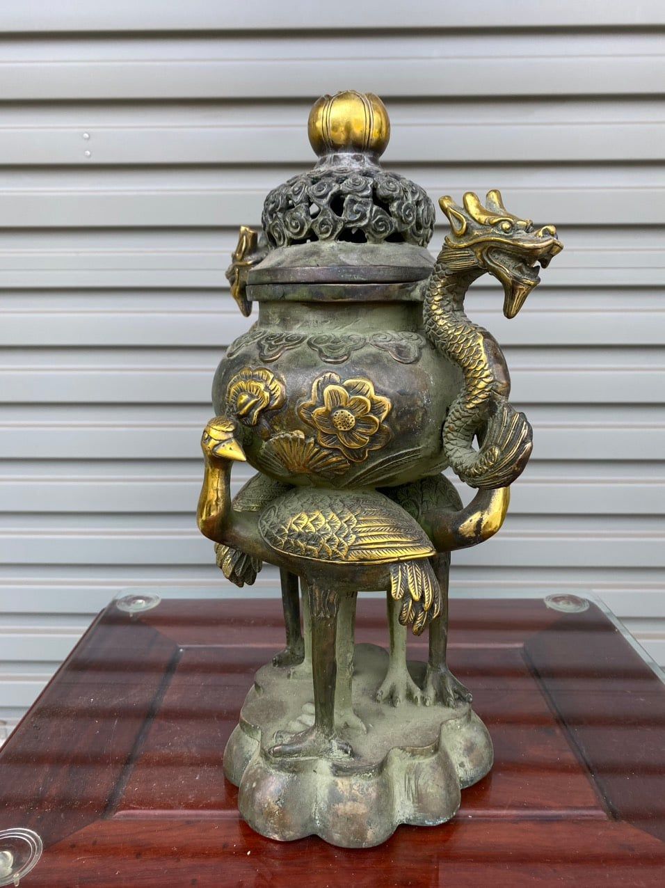  Lư  Tam  Hạc  Quai  Rồng 