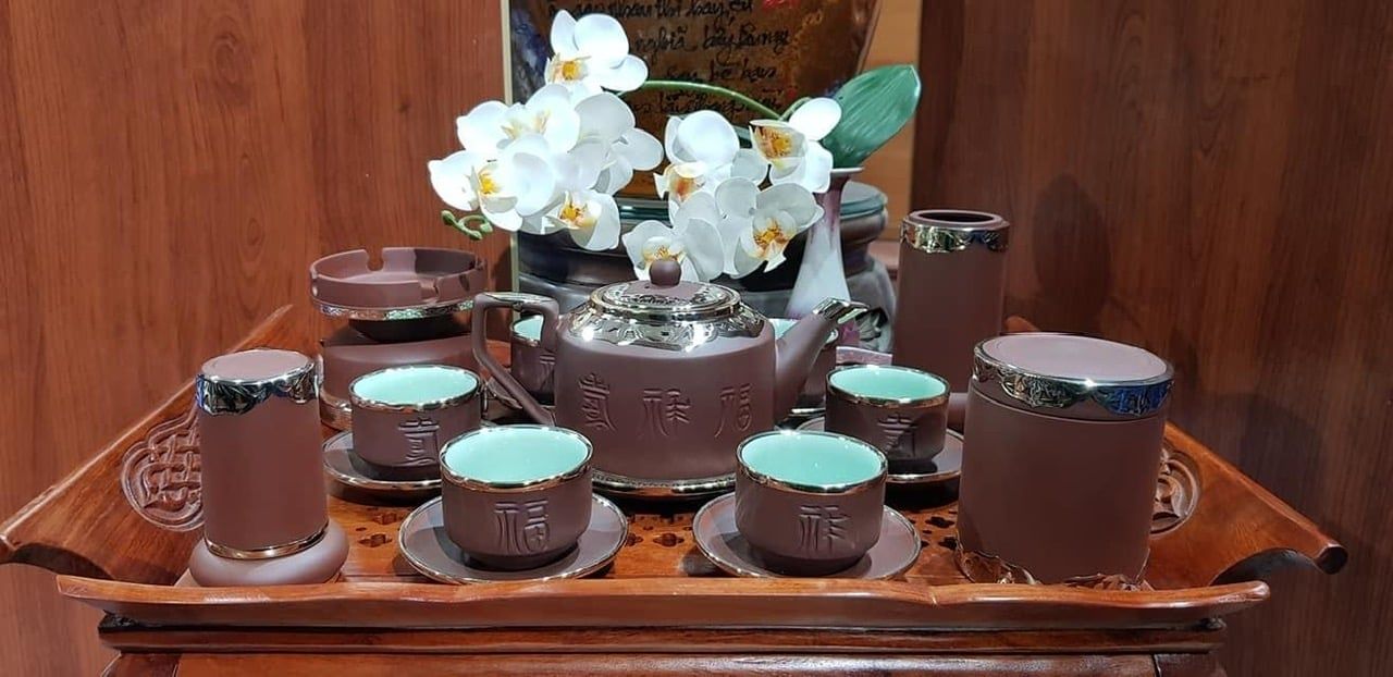  Ấm chén bát tràng kèm phụ kiện BKCEVN-9155 