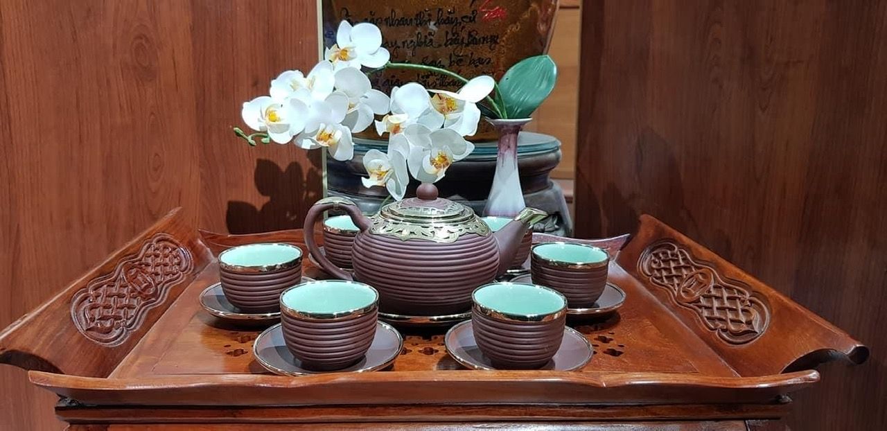  Ấm chén bát tràng kèm phụ kiện BKCEVN-9155 
