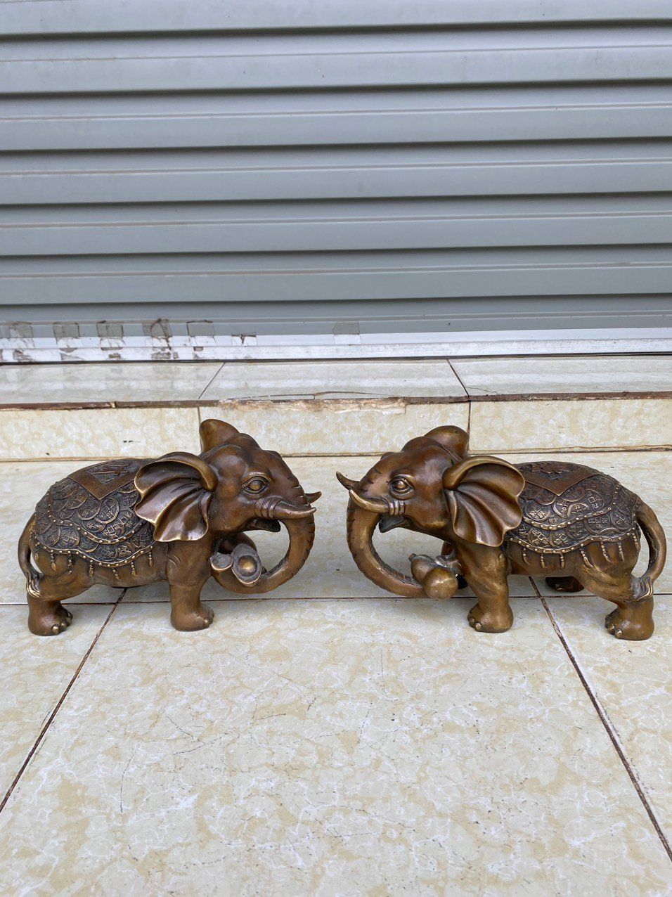  CẶP  VOI  KIM  TIỀN  TÀI  LỘC 