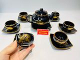  Bộ ấm chén vẽ vàng cao cấp xuất xứ Bát Tràng 