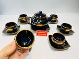  Bộ ấm chén vẽ vàng cao cấp xuất xứ Bát Tràng 