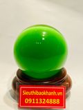  Qủa cầu phong thủy mắt mèo xanh lục 