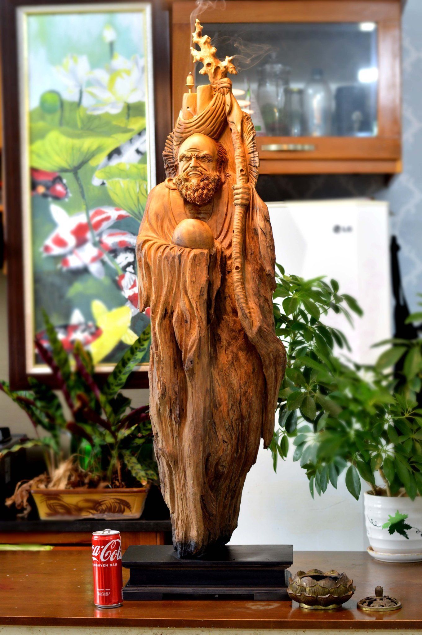  Điêu khắc gỗ Đạt Ma - Mang Sự Tinh Tế và Linh Thiêng Cho Ngôi Nhà Của Bạn 