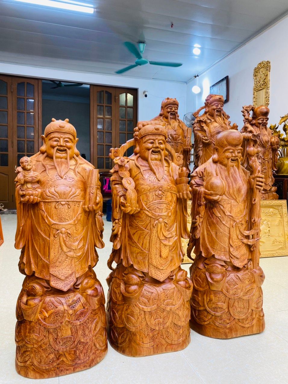  Tượng Bộ Tam đa Phúc Lộc Thọ 