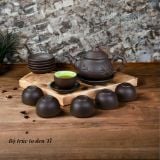  Bộ ấm trà đắp cao cấp Bát Tràng 