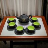  Bộ ấm trà đắp cao cấp Bát Tràng 