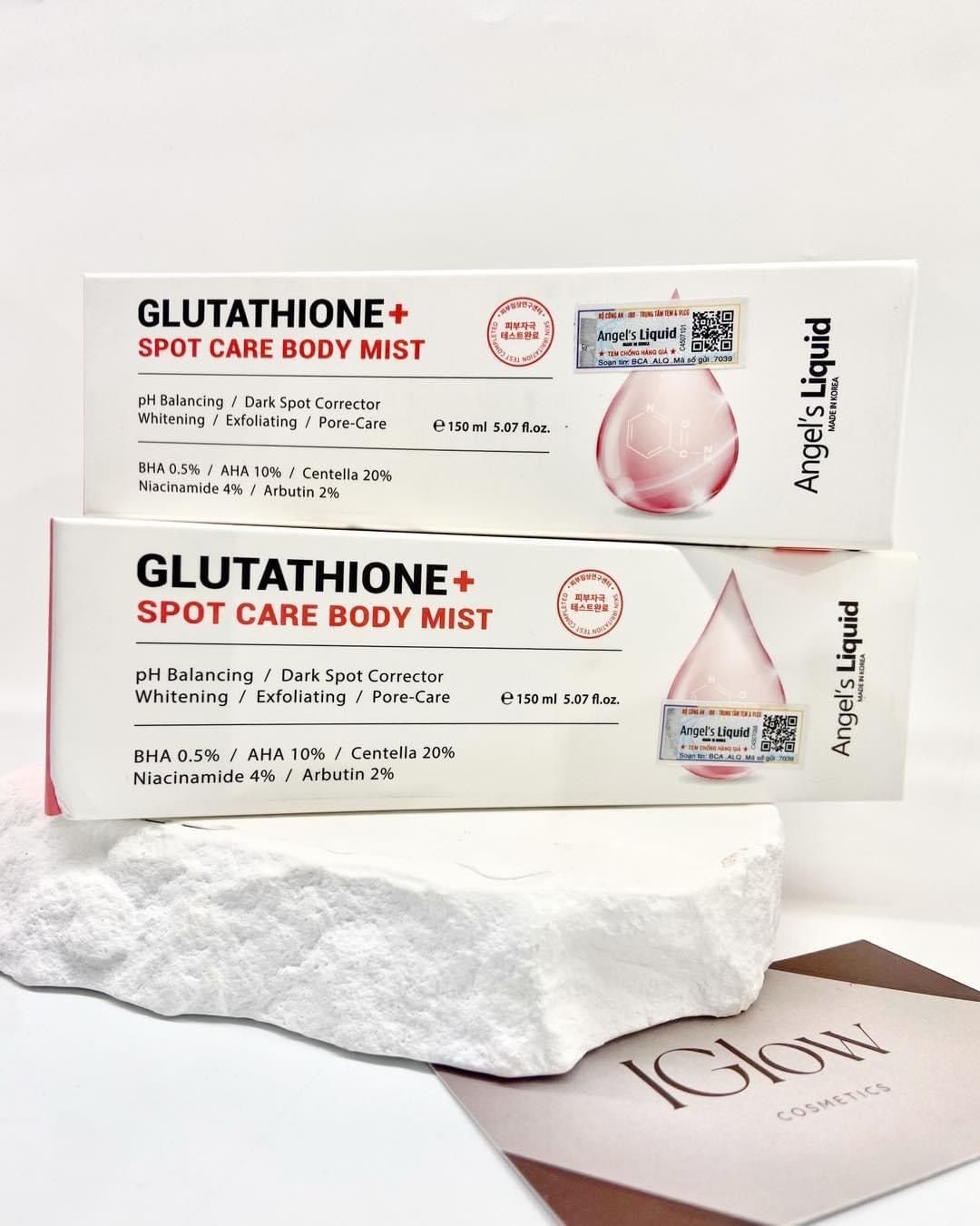 xịt mụn lưng glutathione Xịt Sạch Mụn Lưng, Sáng Da Angel's Liquid ( 100% Chính Hãng )