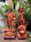  Tượng Quan Công và Đạt Ma Gỗ Hương 