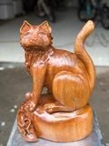  Tượng Mèo Ngồi Bao Tiền - Gỗ Ngọc Am Thơm Ngát 