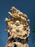  Sản Phẩm Di Lặc Ngồi Đài Sen Gỗ Ngọc Am 