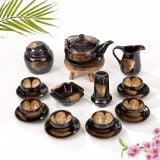  Ấm Chén Men Hỏa Biến Cao Cấp 