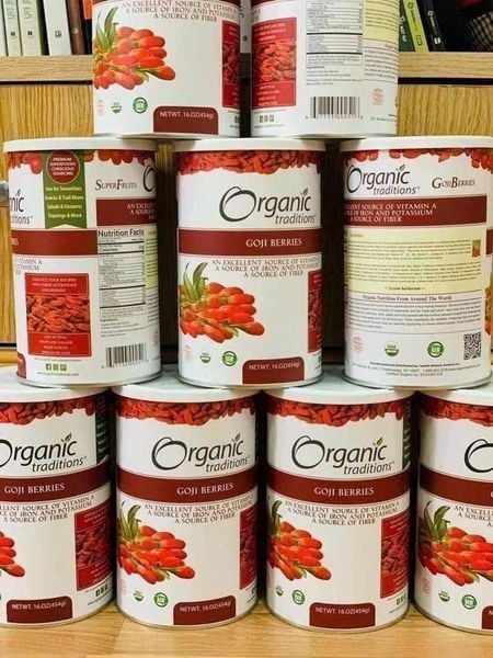  Kỷ Tử Organic Traditions GoJi Berries 454gr BKHE-000460US-0006 