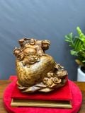  Di Lặc Thuần Nghê (Gỗ Nu Ngọc Am Liền Khối) 