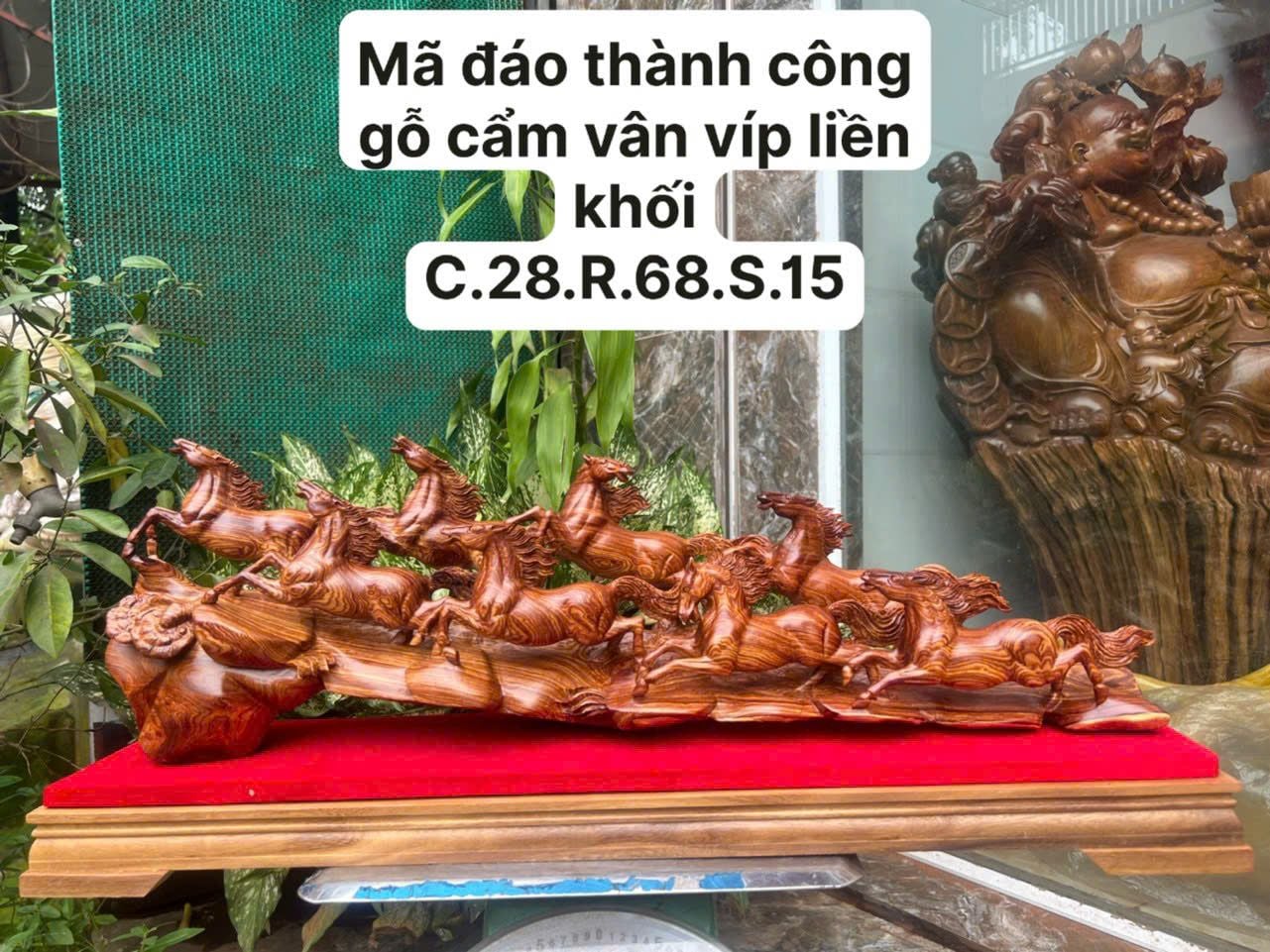  Mã Đáo Thành Công (Gỗ Cẩm Vân VIP Liền Khối) 
