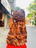  Tam Đa Phúc Lộc Thọ Tiểu Cảnh (Gỗ Hương Ta Liền Khối) 