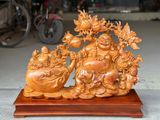  Tượng Di Lặc Kéo Gỗ Cà Te Việt 