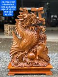 Cá Chép Vượt Vũ Môn Hóa Rồng Gỗ Hương Việt 
