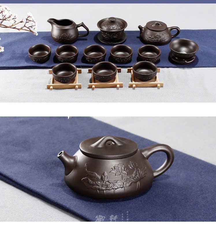  Bộ trà đất sét đỏ, đất sét tím 